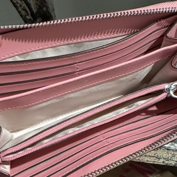 Kate Spade Pink Zip-Around Long Wallet - Picture 3 of 6